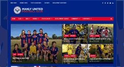 Desktop Screenshot of manlyunitedfc.com.au